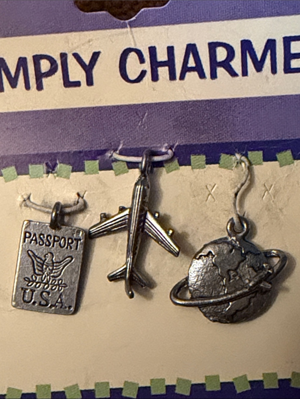 Simply Charmed Fine Pewter Travel Charm Set
